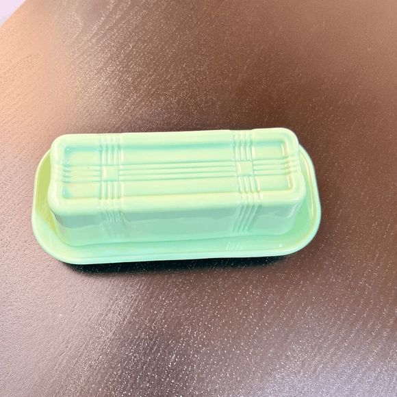 TPC Tablecraft Jadeite Butter Dish with Cover Kitchen Retro Style - Picture 7 of 7